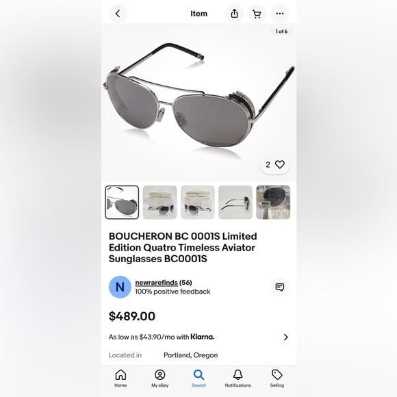 👑Boucheron BC0001S 001Aviator🏆 Limited Edition 🎲Timeless🥁‼️ - Picture 3 of 16